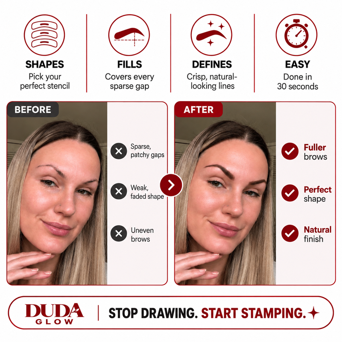 Duda Brow: Perfect Eyebrows in 5 Seconds [KIT]